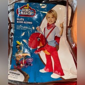 Dino Ranch Blitz Ride-Along Kids Costume - Red one size